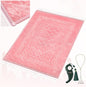 Soft Padded Muslim Prayer Rug with Tasbih Beads, Thick Non-Slip Islamic Prayer Mat, Luxurious Janamaz for Men & Women (Pink)