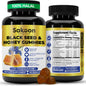 Sakoon nutrition Black Seed Oil Gummies with Honey and W/ 2%+ THYMOQUINONE - Nigella Sativa Seeds - Super antioxidant for Immune Support, Joints, Digestion, Hair & Skin - 60 Gummies
